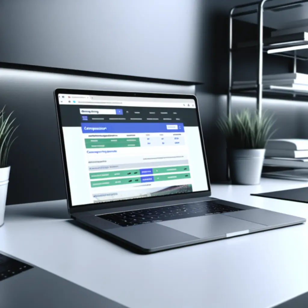 Interface de comparaison de paris sportifs sur un bureau