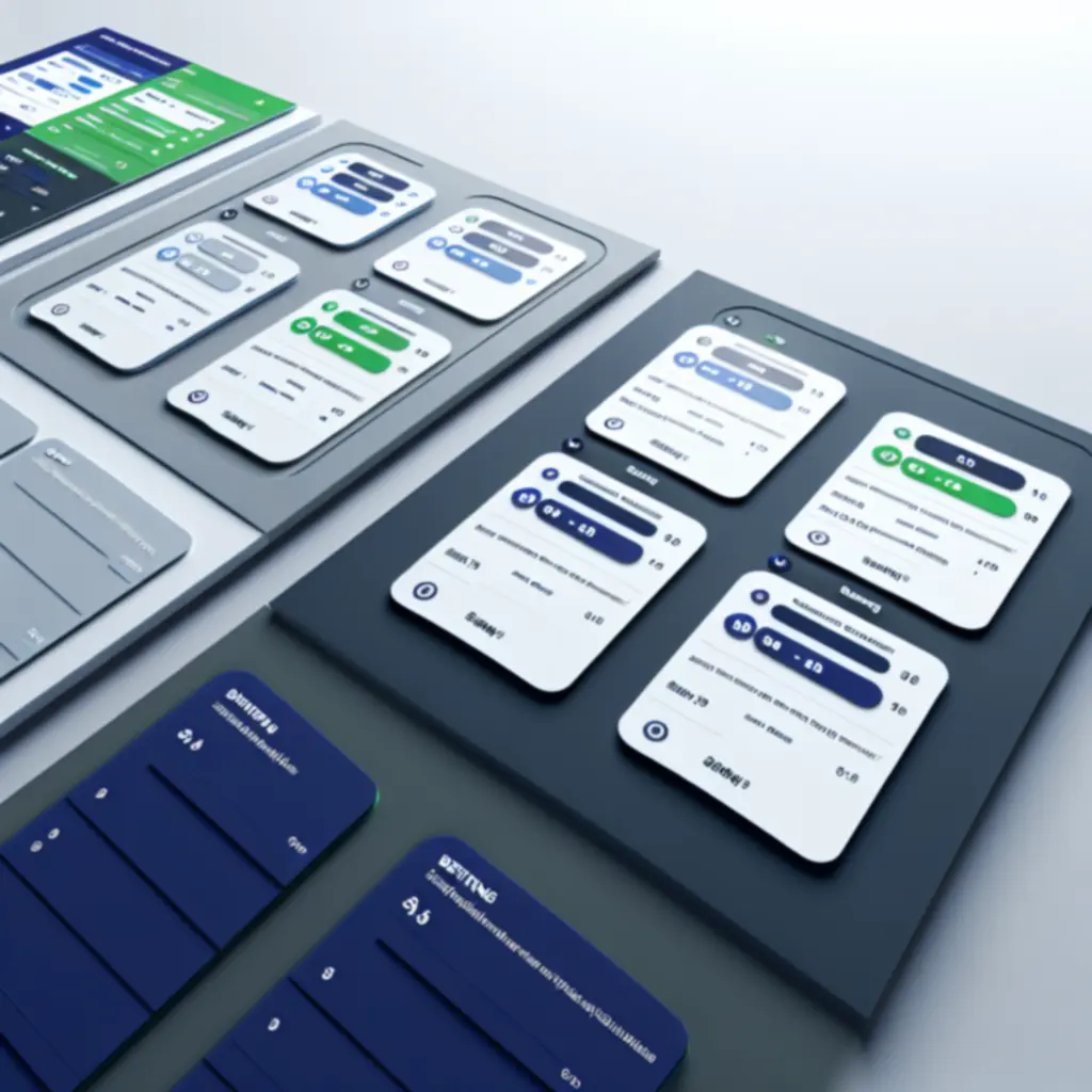 Exemple d'interface de cartes d'offres de paris