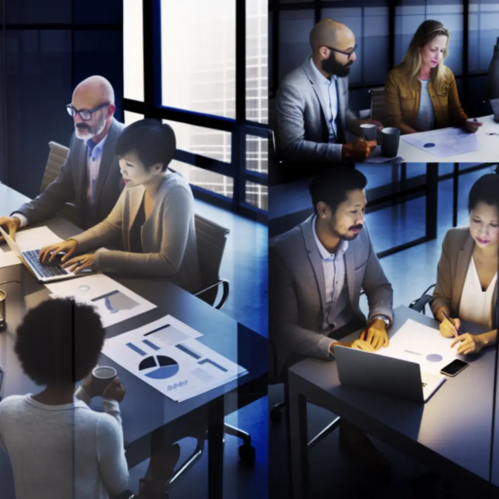 L’équipe Brandologix en session de collaboration autour de la plateforme